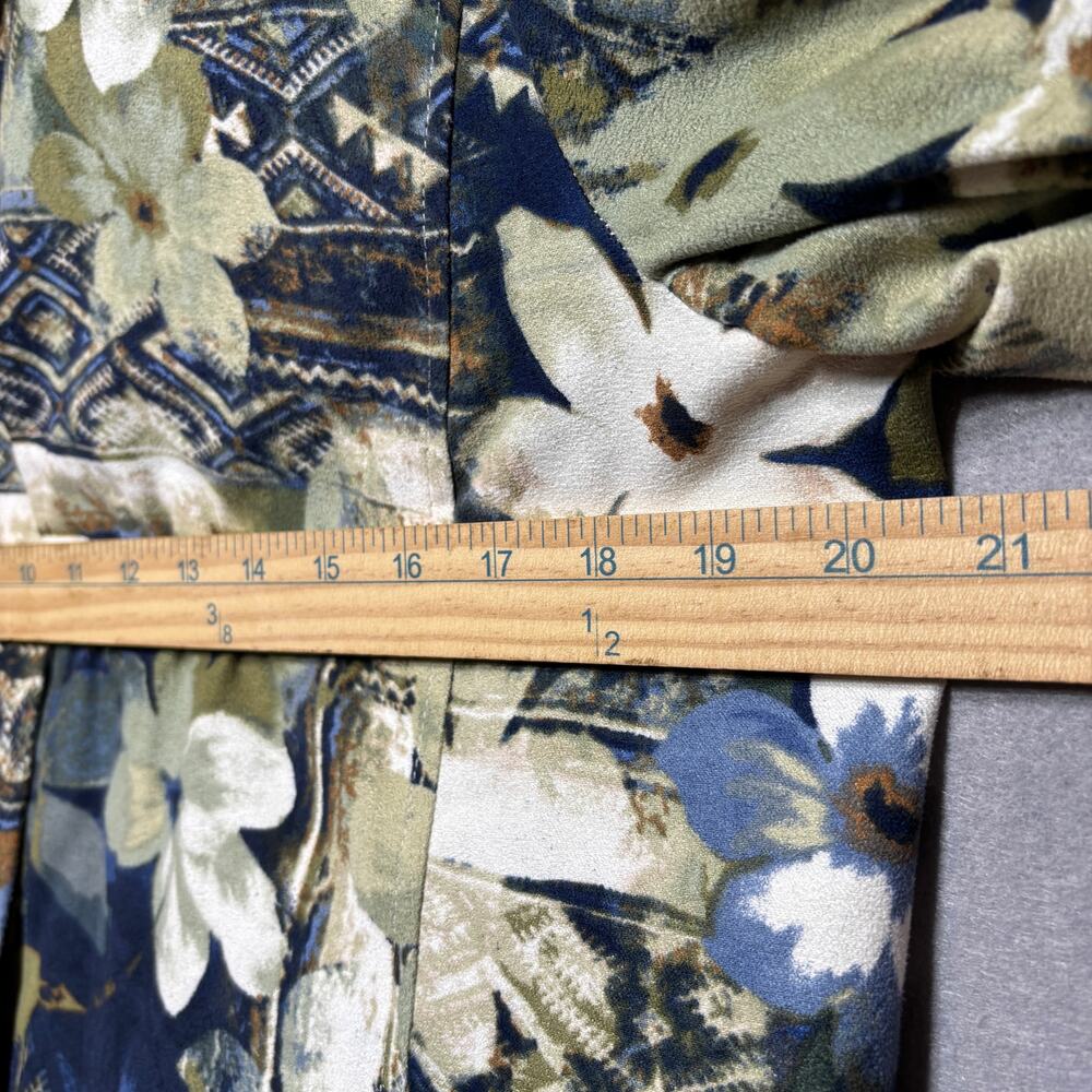 Alfred Dunner Abstract Floral Jacket 12 Artsy Statement Retro Boho **Read** - Picture 7 of 7